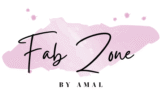 Logo of our clothing store named as Fab Zone by Amal