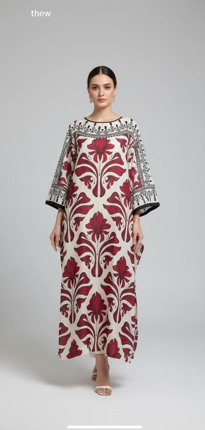 2pc Unique Digital printed dress for women (Unstitched)