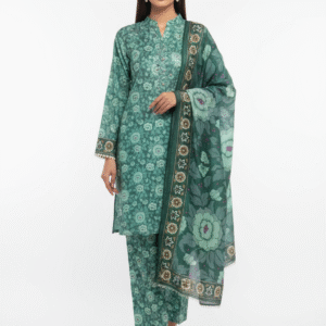 3pc Digital printed dress for women (Unstitched)