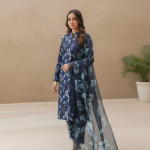 3pc Digital Printed lawn dress (unstitched)