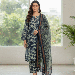 3pc Digital Printed lawn dress (unstitched)