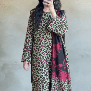 3pc Digital Printed lawn dress (unstitched)