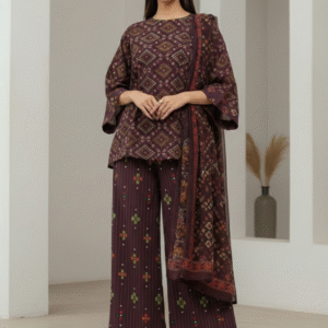 3pc Digital Printed LAWN dress (Unstitched)