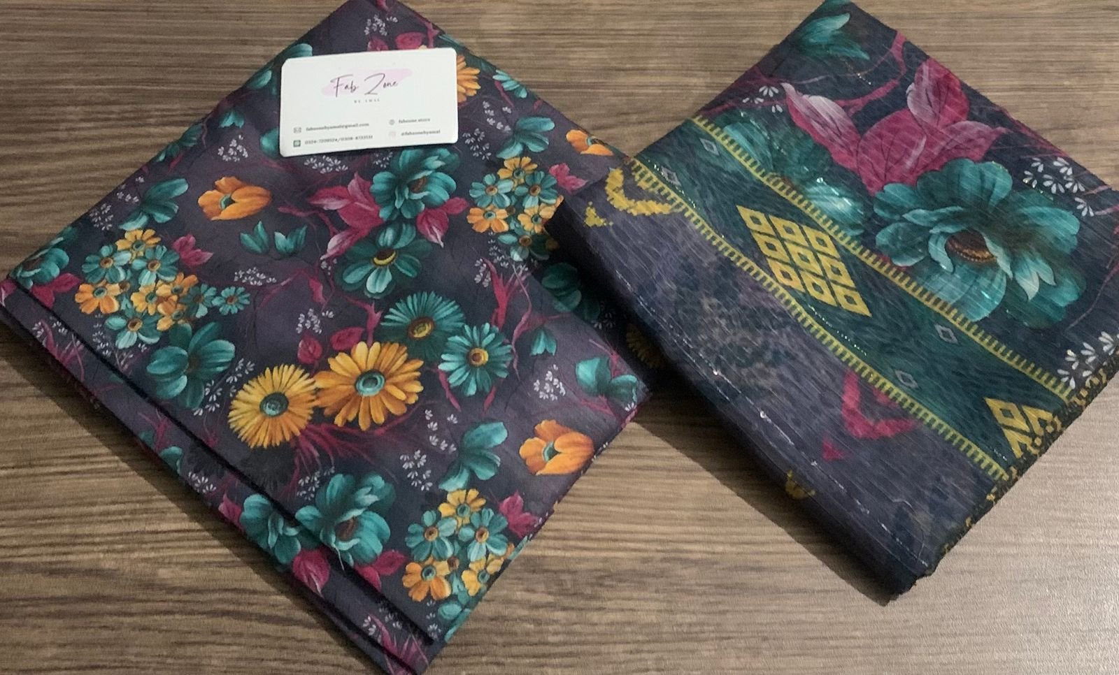 3pc Digital Printed lawn dress (unstitched) - Image 3