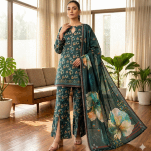 3pc Digital Printed lawn dress (unstitched)