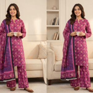 3pc Digital Printed lawn dress (unstitched)