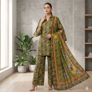 3pc Digital Printed lawn dress (unstitched)