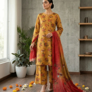 3pc Digital Printed lawn dress (unstitched)