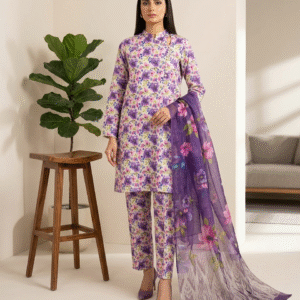 3pc Digital Printed lawn dress (unstitched)