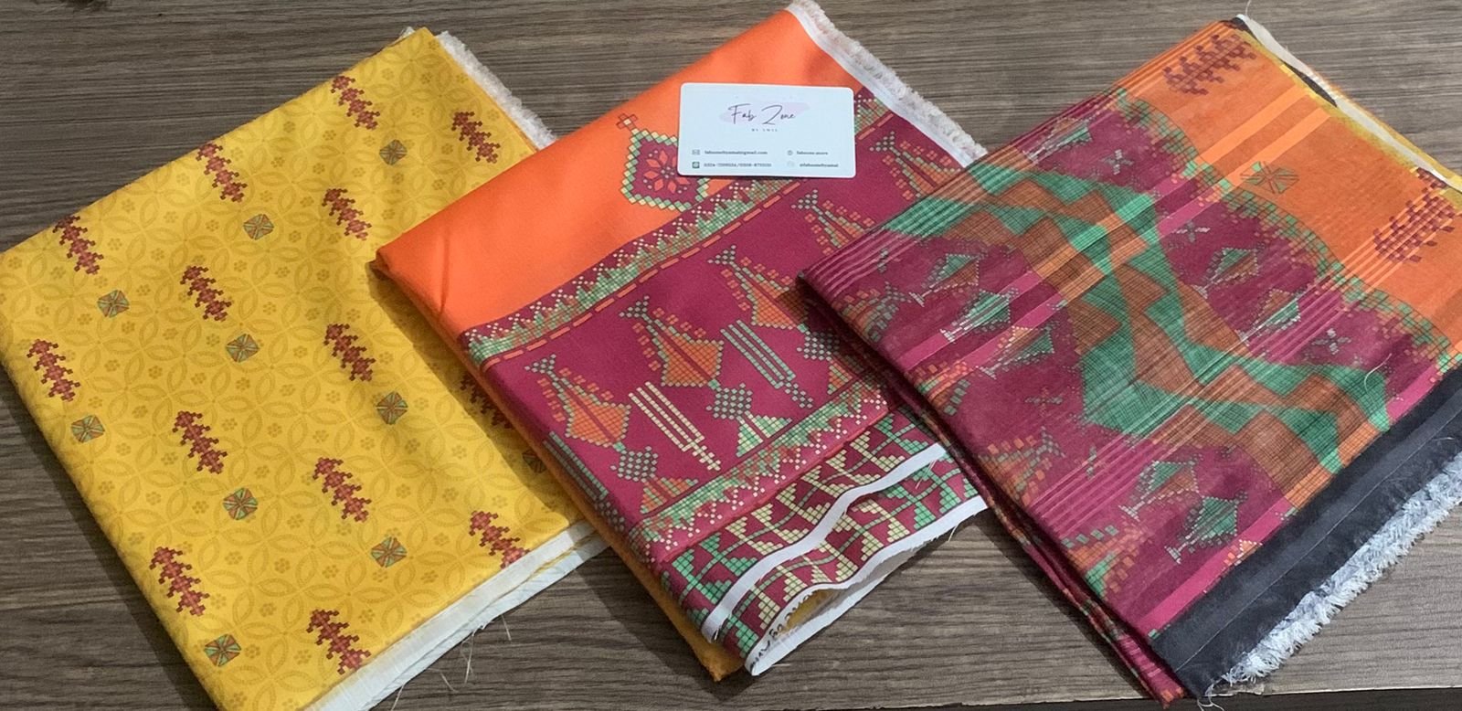 3pc Digital Printed lawn dress (unstitched) - Image 4