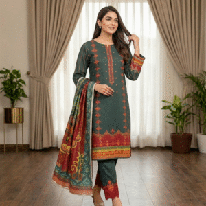 3pc Digital Printed lawn dress (unstitched)