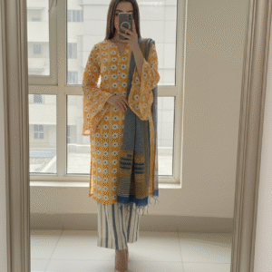 3pc Digital Printed lawn dress (unstitched)