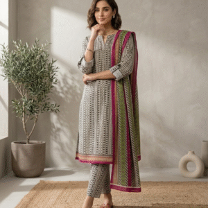 3pc Digital Printed Co-ord set (unstitched)
