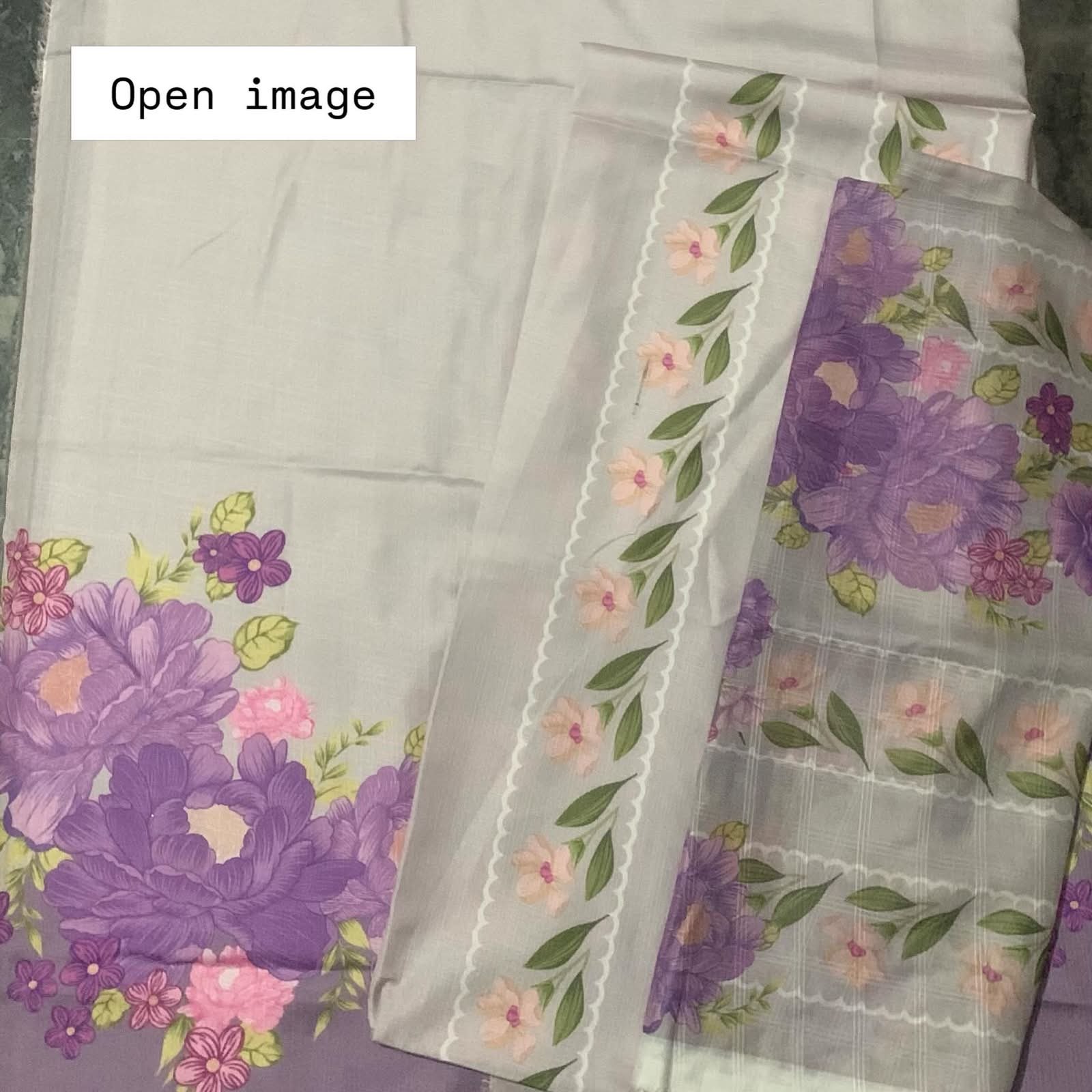3pc Digital Printed Co-ord set (unstitched) - Image 5