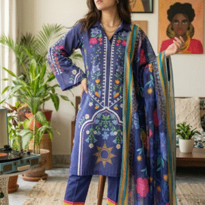 3pc Digital Printed Co-ord set (unstitched)