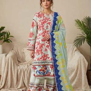 Cream Floral Digital Printed Co-ord Set – Fab Zone by Amal