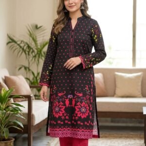 Black & Pink 2PC Winter Suit | Fab Zone by Amal